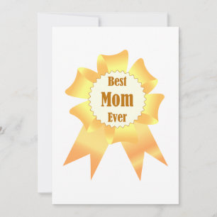 Beste Mutter je Golden Sieger Band Feiertagskarte