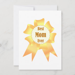 Beste Mutter je Golden Sieger Band Feiertagskarte