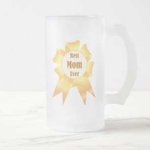 Beste Mutter je Golden Sieger Band Mattglas Bierglas