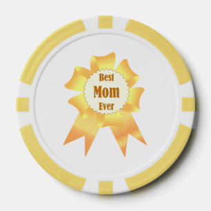 Beste Mutter je Golden Sieger Band Pokerchips