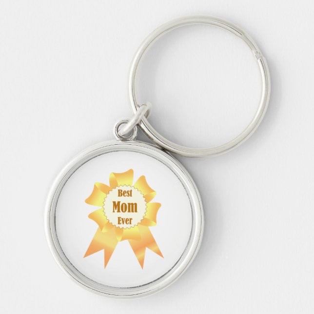 Beste Mutter je Golden Sieger Band Schlüsselanhänger (Vorne)