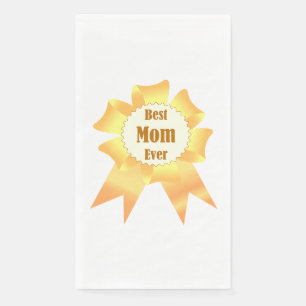 Beste Mutter je Golden Sieger Band Serviette