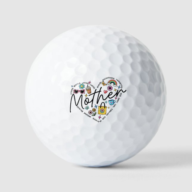 Beste Mutter je Golfball (Vorderseite)