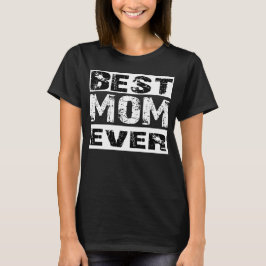 Beste Mutter je grunge Schwarz-Weiß-Text T-Shirt