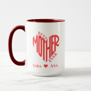 Beste Mutter je Herz Foto - Personalisiertes Gesch Tasse