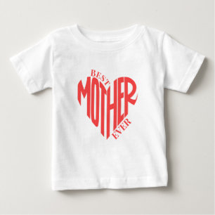 Beste Mutter je, Individuelle Name Herz Baby T-shirt
