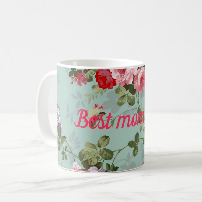 Beste Mutter je Kaffeetasse (Vorderseite Links)