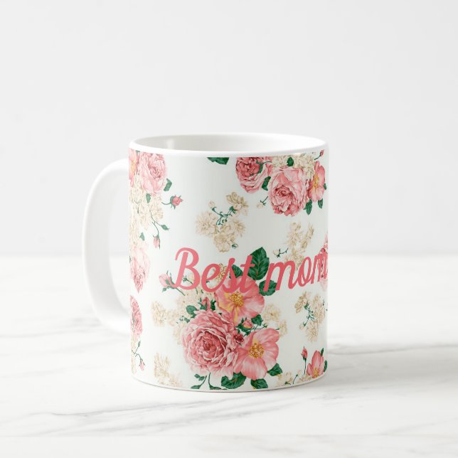 Beste Mutter je Kaffeetasse (Vorderseite Links)