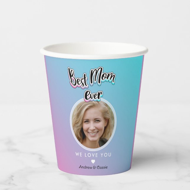 Beste Mutter je Pappbecher (Vorderseite)