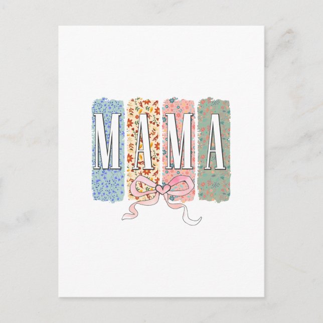 Beste Mutter je Postkarte (Vorderseite)