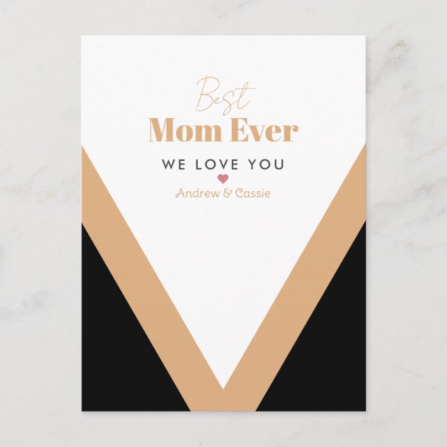 Beste Mutter je Postkarte (Vorderseite)