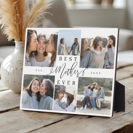 Beste Mutter je Script Foto Collage Keepake Fotoplatte