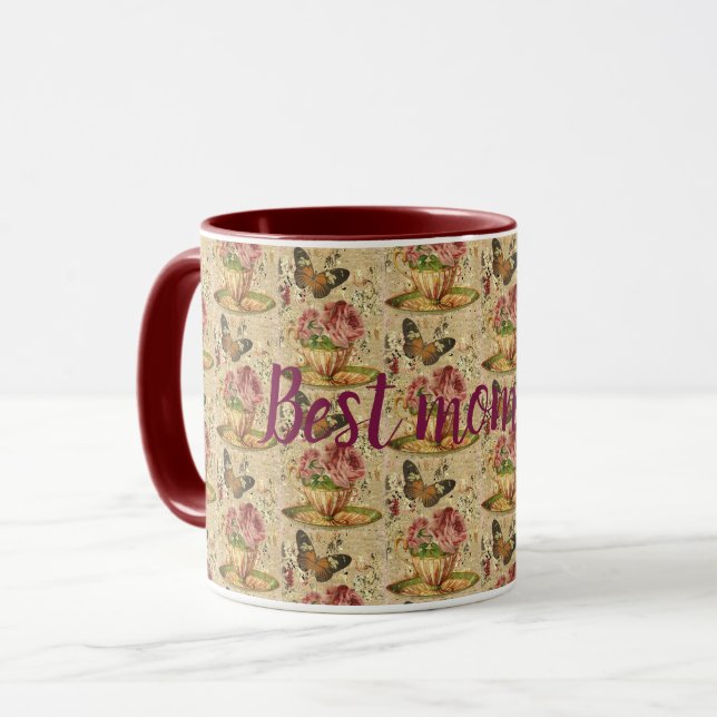 Beste Mutter je Tasse (Vorderseite Links)