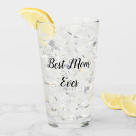 Beste Mutter je Text pink Glas