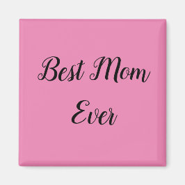 Beste Mutter je Text pink Magnet