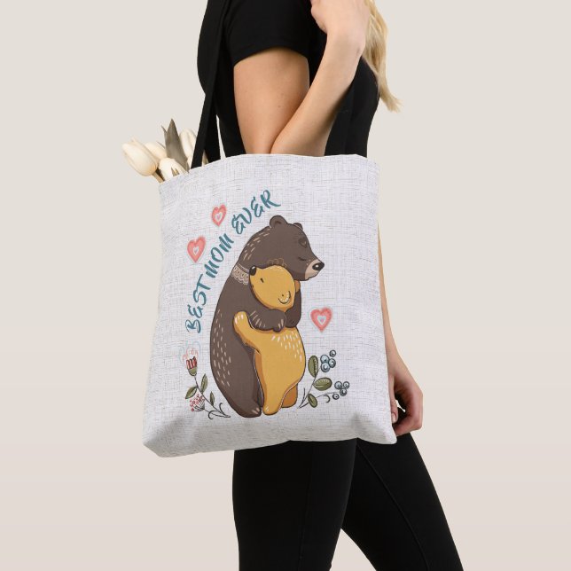 Beste Mutter je Tote Bag, Geschenkidee für Mutter (Von Nahem)