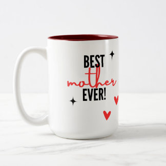 Beste Mutter je Zweifarbige Tasse