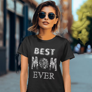 Beste Mutter jemals Kalligrafie Sonnenblume Mutter T-Shirt