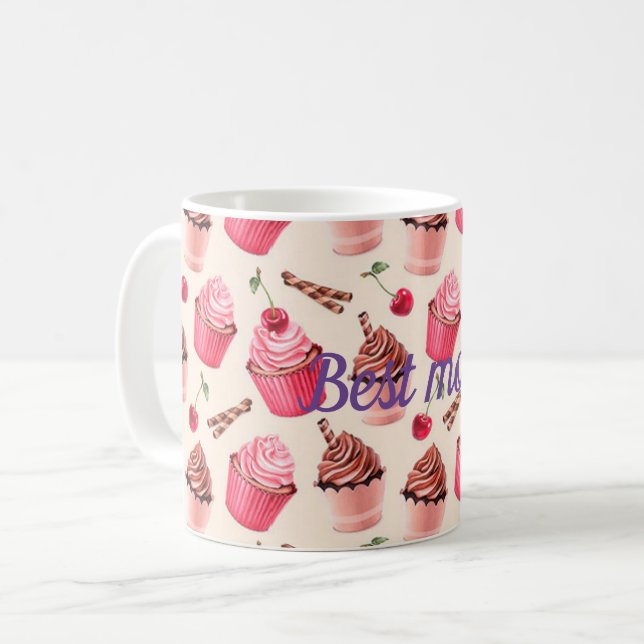 Beste Mutter Kaffeetasse (Vorderseite Links)