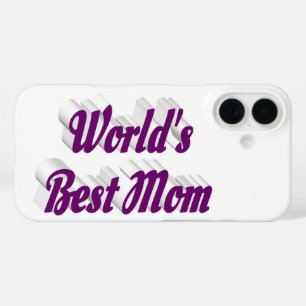 Beste Mutter lila Text iPhone 16 Hülle