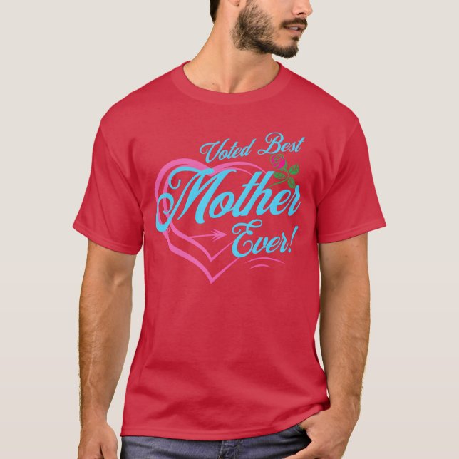 Beste Mutter Mädchen gewählt T-Shirt (Vorderseite)