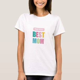 beste Mutter Stadt Typografie moderne T-Shirt