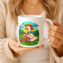 Beste Mutter Süße Strickgans Kaffeetasse
