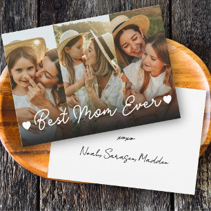 Beste Mutter überhaupt 3 Foto-Collage Muttertag He Feiertagskarte