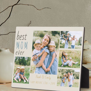 Beste Mutter überhaupt 5 Foto-Collage Personalisie Fotoplatte