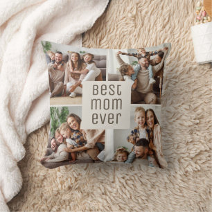 Beste Mutter überhaupt 5 Fotocollage Muttertag Kissen