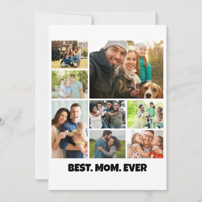 Beste Mutter überhaupt – 8-Foto-Collage-Rahmenvorl (Vorderseite)