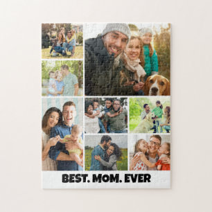 Beste Mutter überhaupt – 8-Foto-Collage-Rahmenvorl Puzzle