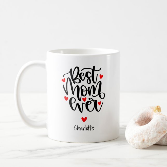 Beste Mutter überhaupt Benutzername Geschenk für M Kaffeetasse (Mit Donut)