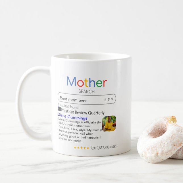 Beste Mutter überhaupt – Bestätigt durch Suchergeb Kaffeetasse (Mit Donut)