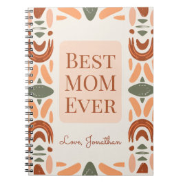 Beste Mutter überhaupt Boho personalisiertes Notiz Notizblock