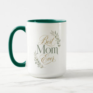 Beste Mutter überhaupt Botanischer Name Typografie Tasse