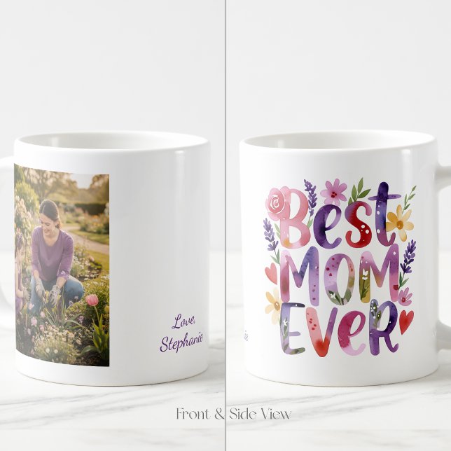 Beste Mutter überhaupt Bunter Blumenbecher Kaffeetasse (Von Creator hochgeladen)