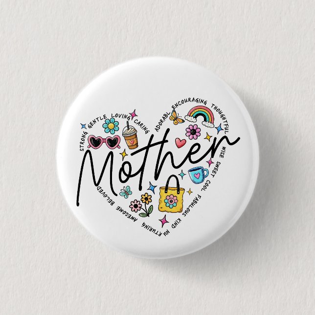 Beste Mutter überhaupt  Button (Vorderseite)