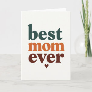 Beste Mutter überhaupt Einfache Kunstkarte Karte