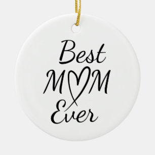 Beste Mutter überhaupt Einfacher Spruch Keramik Ornament