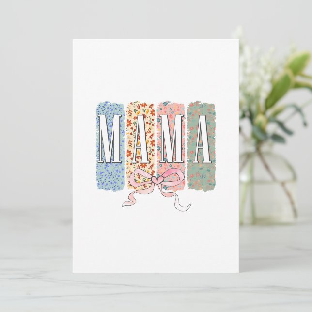 Beste Mutter überhaupt  Einladung (Stehend Vorderseite)