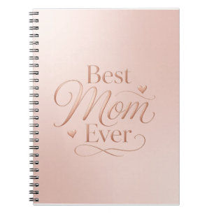 Beste Mutter überhaupt Elegante Roségold-Typografi Notizblock