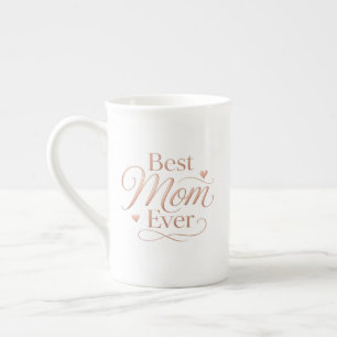 Beste Mutter überhaupt Elegante Roségold-Typografi Prozellantasse