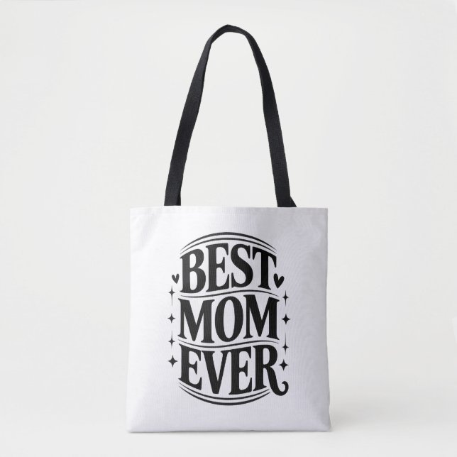 Beste Mutter überhaupt Elegante Script-Tasche (Vorderseite)