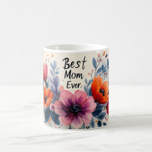 Beste Mutter überhaupt Elegantes Wasserfarben-Gesc Kaffeetasse