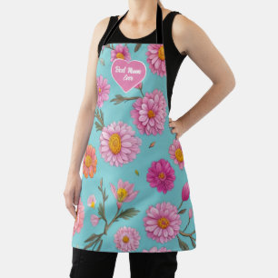 Beste Mutter überhaupt florale weiße Gänseblümchen Schürze