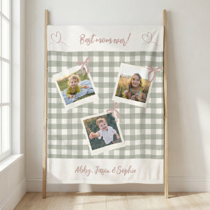 Beste Mutter überhaupt Foto-Collage Fleecedecke