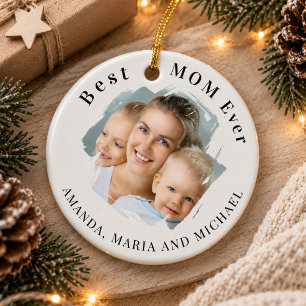 Beste Mutter überhaupt Foto Keramik Ornament