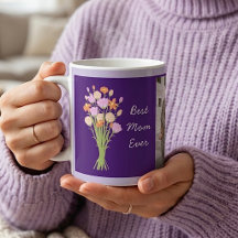 Beste Mutter überhaupt Foto & moderne Blumen zum M