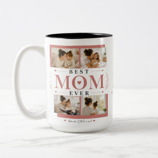 Beste Mutter überhaupt Foto-Tasse personalisiert m Zweifarbige Tasse